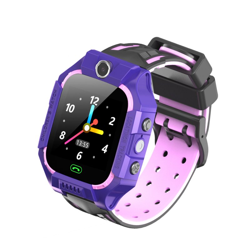 E12 Smart Watch Children Telephone Intelligent Watch Smartwatch LBS Location One-button SOS Remote Watches Clock black+pink