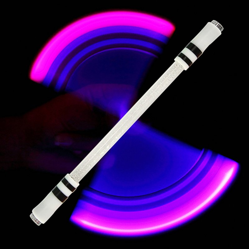 E15  Illuminated Spinning Pen Rolling Pen Special Pen without Refill for Kids E15 (B transparent bubble send E11)