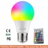 E27 3w RGB LED  Bulb 16 color Color changing Light 4 level Brightness Adjustable Remote Control Smart Bulb For Bars Ktv Stage 18W remote control version
