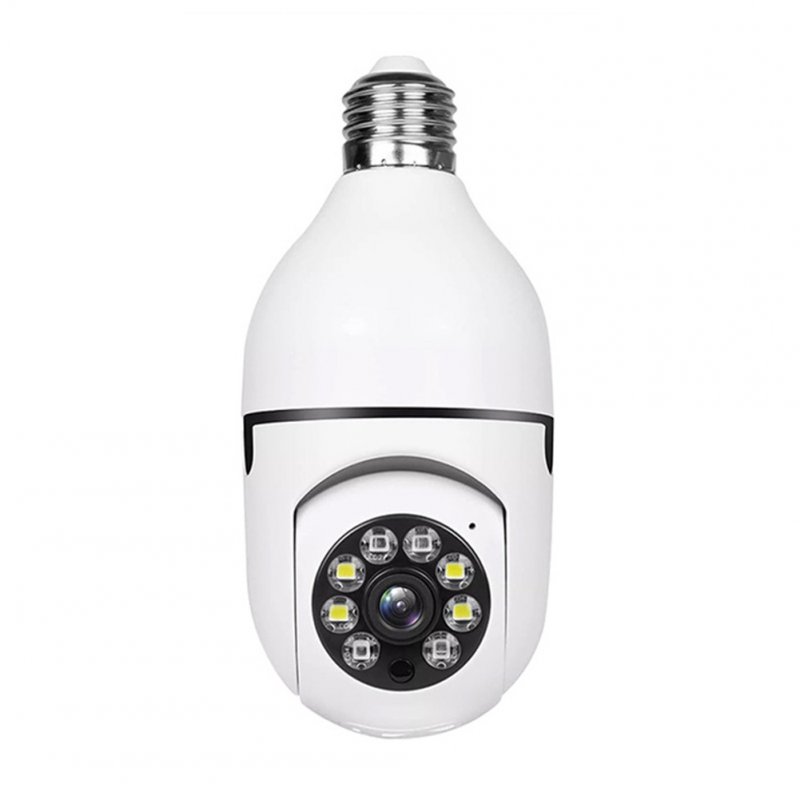 E27 Bulb Surveillance Camera 1080P Wifi Night Vision 4x Digital Zoom Monitor