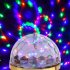 E27 Crystal  Magic  Ball  Light Colorful Rotating Stage Rgb Led Bulb For Home Christmas Party Nightclubs Bars Reception Rooms Six color luminous gold shell