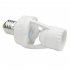 E27 LED Lamp Bulb Holder Light Socket Switch Infrared PIR Motion Sensor white