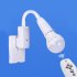 E27 LED Remote Control Plug Lamp Holder Light Base for Night Light Bedside Lamp  without Light Source  International standard flat plug  two inserts version