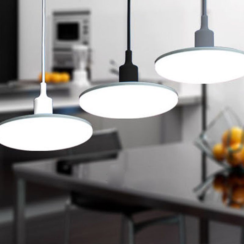 E27 LED Super Bright Ultrathin High Power Waterproof Energy-Saving Flying Saucer Shape Lamp Light
