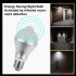 E27 Light Bulb Energy Saving Pir Infrared Sensor Auto On off Dusk to Dawn Lamps 3000k Warm White 9W