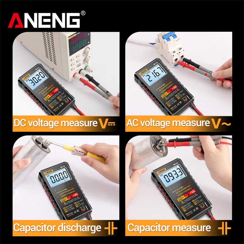 ANENG M119 Digital Multimeter Tester 6000 Counts High Precision Tester Electrician Portable Automatic Multimeter 