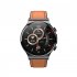 E300 Smart Watch 1 32 inch Ips HD Tft Screen Ecg HR Blood Pressure Blood Oxygen Monitoring Smartwatch Brown Leather