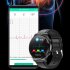 E300 Smart Watch Ecg Accurate SPO2 BP Heart Rate Blood Pressure Temperature Monitoring Fitness Sports Smartwatch black three bead steel