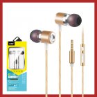 E37 In-ear Mobile Phone Headset, Metal Heavy Bass Smart Wire-controlled Tuning Band Microphone Earplugs, Compatible With Android Universal Gold
