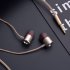 E37 In ear Mobile Phone Headset  Metal Heavy Bass Smart Wire controlled Tuning Band Microphone Earplugs  Compatible With Android Universal Silver