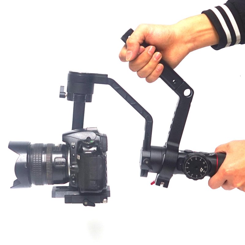 VELEDGE Mounting Handle Grip Extension Arm Monitor Microphone LED Video Light for DJI Ronin S Crane 2 Handheld Gimbal  