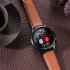 E400 Smart Watch Full Touch Screen Ecg Ppg Blood Oxygen Monitoring Ip68 Waterproof Smartwatch Black Belt
