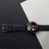 E400 Smart Watch Full Touch Screen Ecg Ppg Blood Oxygen Monitoring Ip68 Waterproof Smartwatch Black Belt w  Bracket