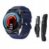 E400 Smart Watch Full Touch Screen Ecg Ppg Blood Oxygen Monitoring Ip68 Waterproof Smartwatch Black Belt w  Bracket