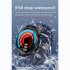 E400 Smart Watch Full Touch Screen Ecg Ppg Blood Oxygen Monitoring Ip68 Waterproof Smartwatch Black Belt w  Bracket