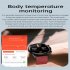 E400 Smart Watch Noninvasive Blood Glucose Ecg Body Temperature Blood Oxygen Monitoring Sport Smartwatch Red