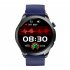 E420 Smart Watch Ecg Ppg Heart Rate Blood Pressure Blood Sugar Health Monitor Waterproof Fitness Bracelet Brown Leather