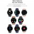 E420 Smart Watch Ecg Ppg Heart Rate Blood Pressure Blood Sugar Health Monitor Waterproof Fitness Bracelet Brown Leather
