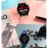 E420 Smart Watch Ecg Ppg Heart Rate Blood Pressure Blood Sugar Health Monitor Waterproof Fitness Bracelet Brown Leather