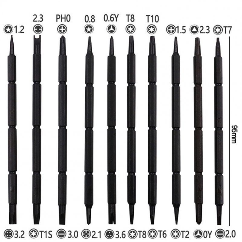 24pcs Screwdriver Combination Set Cross-Point Screwdriver Household Mobile Phone Disassembly Maintenance Tool 