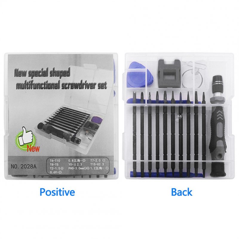 24pcs Screwdriver Combination Set Cross-Point Screwdriver Household Mobile Phone Disassembly Maintenance Tool 