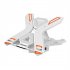 E5 Laptop Stand Multi Angle Adjustable Laptop Riser Ergonomic Computer Stand Foldable Portable Desktop Holder White no turntable