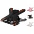 E5 Laptop Stand Multi Angle Adjustable Laptop Riser Ergonomic Computer Stand Foldable Portable Desktop Holder black 360   rotation