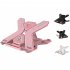 E5 Laptop Stand Multi Angle Adjustable Laptop Riser Ergonomic Computer Stand Foldable Portable Desktop Holder pink 360   rotation