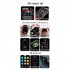 E500 Smart Watch Touch Screen Real Time Blood Sugar Ecg Ppg Monitoring Sports Fitness Smartwatch Black Rubber Belt