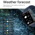 E500 Smart Watch Touch Screen Real Time Blood Sugar Ecg Ppg Monitoring Sports Fitness Smartwatch Blue Rubber Belt