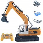 E561 17-pass Large Remote  Control  Excavator  Toy Detachable Diy Function Rechargeable Engineering Vehicle Model For Children Boy 17-pass excavator