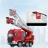 E597 2 4ghz Anti interference Remote  Control  Fire  Truck Manual 360 Degree Rotary Console Lifting Ladder Car Model Children Toy Boy Gifts E597