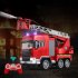 E597 2 4ghz Anti interference Remote  Control  Fire  Truck Manual 360 Degree Rotary Console Lifting Ladder Car Model Children Toy Boy Gifts E597