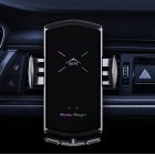 E6 Car Charger With Magnetic Suction Head Multi-function Phone Stand Smart Wireless Fast Charging Car Charger Color