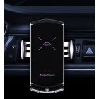 E6 Car Charger With Magnetic Suction Head Multi-function Phone Stand Smart Wireless Fast Charging Car Charger Silver