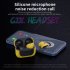 E60 Wireless Bluetooth Headphones Running Sports Music Earphones with Microphone for Android IOS Off white