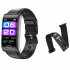 E600 Ecg Smart Watch Heart Rate Blood Oxygen Monitor Waterproof Sports Pedometer Smart Bracelet Brown Leather Belt