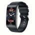 E600 Smart Watch Ecg Ppg Blood Sugar Monitor Waterproof Sports Pedometer Fitness Bracelet Black Silicone Strap