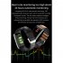 E600 Smart Watch Ecg Ppg Blood Sugar Monitor Waterproof Sports Pedometer Fitness Bracelet Black Silicone Strap