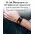 E600 Smart Watch Ecg Ppg Blood Sugar Monitor Waterproof Sports Pedometer Fitness Bracelet Black Leather Strap