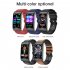 E600 Smart Watch Ecg Ppg Blood Sugar Monitor Waterproof Sports Pedometer Fitness Bracelet Brown Leather Strap