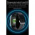 E600 Smart Watch Ecg Ppg Blood Sugar Monitor Waterproof Sports Pedometer Fitness Bracelet Brown Leather Strap