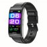 E600 Smart Watch Ecg Ppg Blood Sugar Monitor Waterproof Sports Pedometer Fitness Bracelet Brown Leather Strap