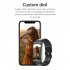 E600 Smart Watch Touch Screen Blood Sugar Ecg Blood Oxygen Monitoring Waterproof Sports Watch Black Silicone