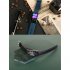 E600 Smart Watch Touch Screen Blood Sugar Ecg Blood Oxygen Monitoring Waterproof Sports Watch Black Silicone