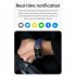 E600 Smart Watch Touch Screen Blood Sugar Ecg Blood Oxygen Monitoring Waterproof Sports Watch Black Silicone