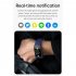 E600 Smart Watch Touch Screen Blood Sugar Ecg Blood Oxygen Monitoring Waterproof Sports Watch Black Leather