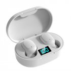 E6s Tws Fone Bluetooth Earphones Wireless Hands Free Noise Cancelling Headset Compatible For Xiaomi Redmi White