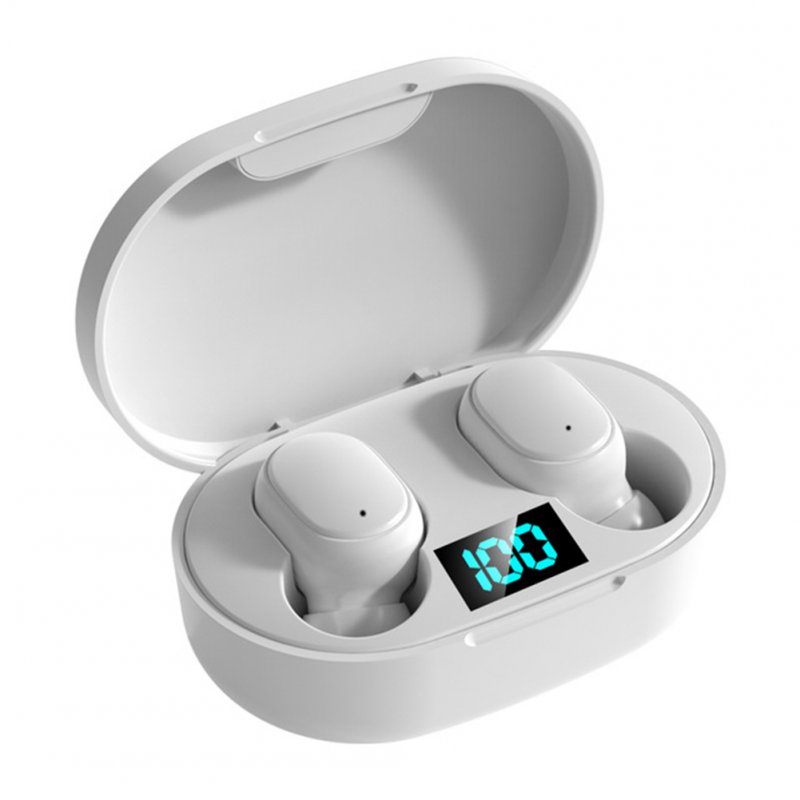 Wholesale E6s Wireless Bluetooth Headset Mini Earbuds With Charging Box  Sport Headset white From China