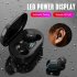 E7s Tws Mini In ear Wireless  Headphones Sports M1 Stereo Noise Cancelling Earbuds Digital Display Bluetooth compatible 5 0 Headset Black
